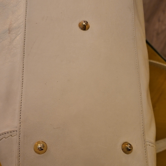 Marino Orlandi White Leather Satchel - Picture 11 of 13